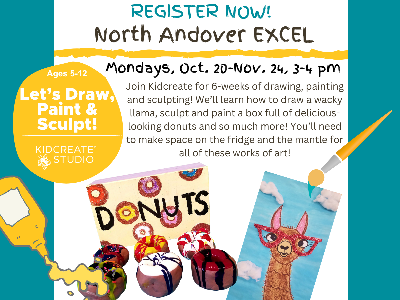 North Andover: Let's Draw, Paint, and Sculpt (Grades 1-5)