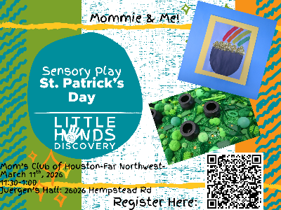 Kidcreate Studio - Cypress. Sensory Play-St. Patrick's Day Workshop